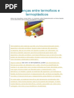Diferenças Entre Termofixos e Termoplásticos