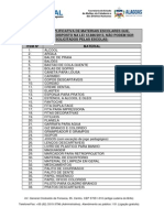 Lista de Materiais Escolares 2014