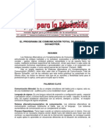 El Programa de Comunicacion Total de Benson Schaeffer - Temas Educacion - Art