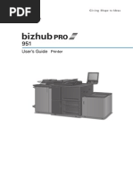 Bizhub Pro 951 Printer User Guide