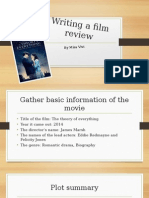 Writing A Film Review - Scribd