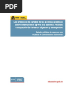 Los Procesos de Cambio de Las Políticas Públicas Sobre Orientación
