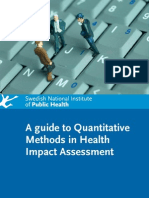 Guide To Quantitative Methods in HIA - SNIPH Sweden - 2008