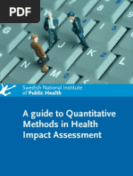 Guide To Quantitative Methods in HIA - SNIPH Sweden - 2008