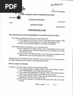 Download Notice of Civil Claim Damiano di Popolo v Dennis Watson by The Province  SN267344026 doc pdf