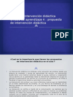 Ntervención Didáctica Unidad e 4 Propuesta de Intervención Didáctica