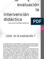 La Evaluación en La Interv Didac Elva Alicia Ascensio Mancilla