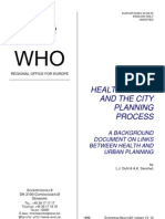 Healthy Cities and The City Planning Process - WHO - 1999