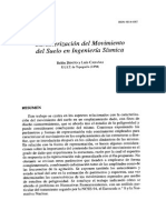 caracterización del movimiento del suelo en ingenieria sismica