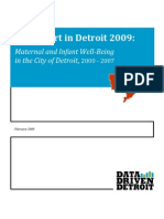 Right Start in Detroit 2009:: Maternal and Infant Well-Being in The City of Detroit