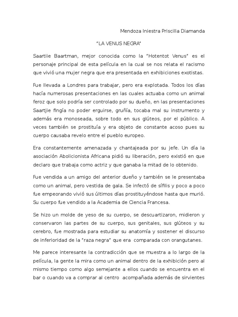 La Venus Negra | PDF | Arte, image size:768x1024