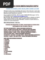 Relação Dos Ebós. - Nação Ketu Ancestrais- Baba Odesi-Ifadocx