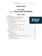 Part 3 Audit Skils and Techniques