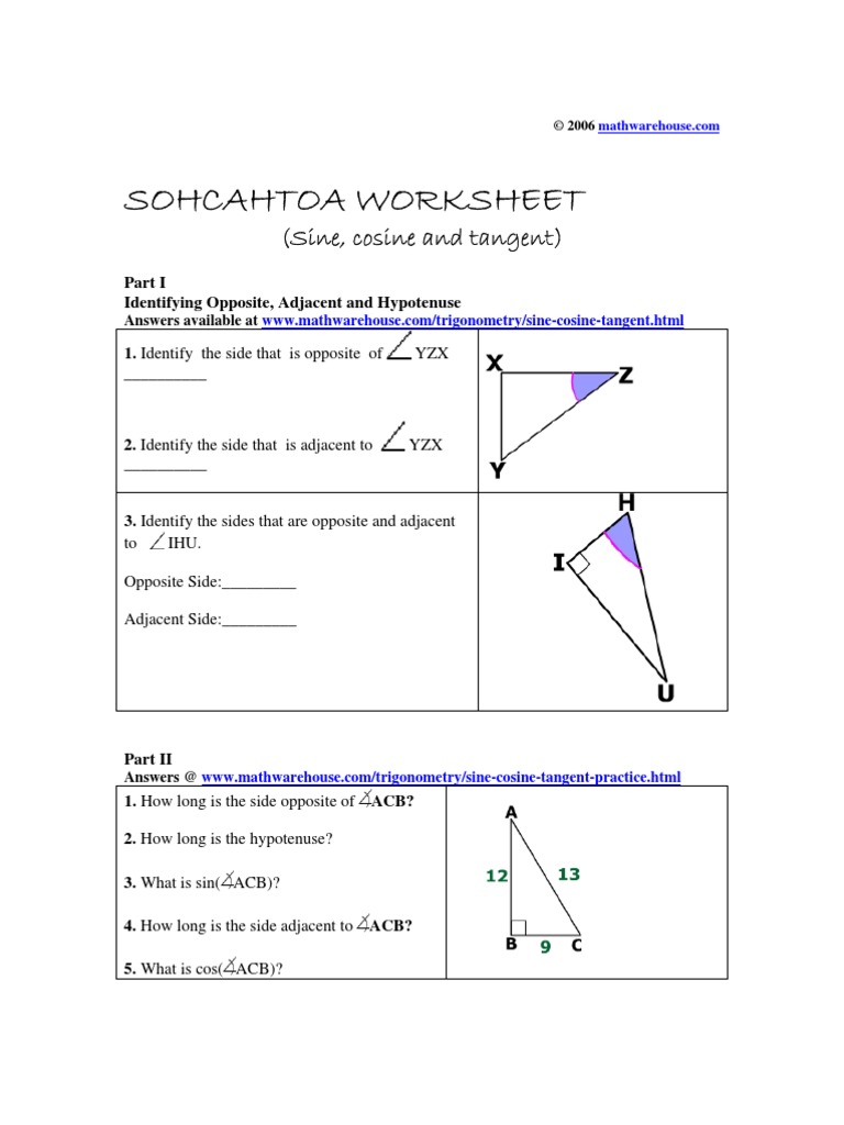sohcahtoa-worksheet-lesson