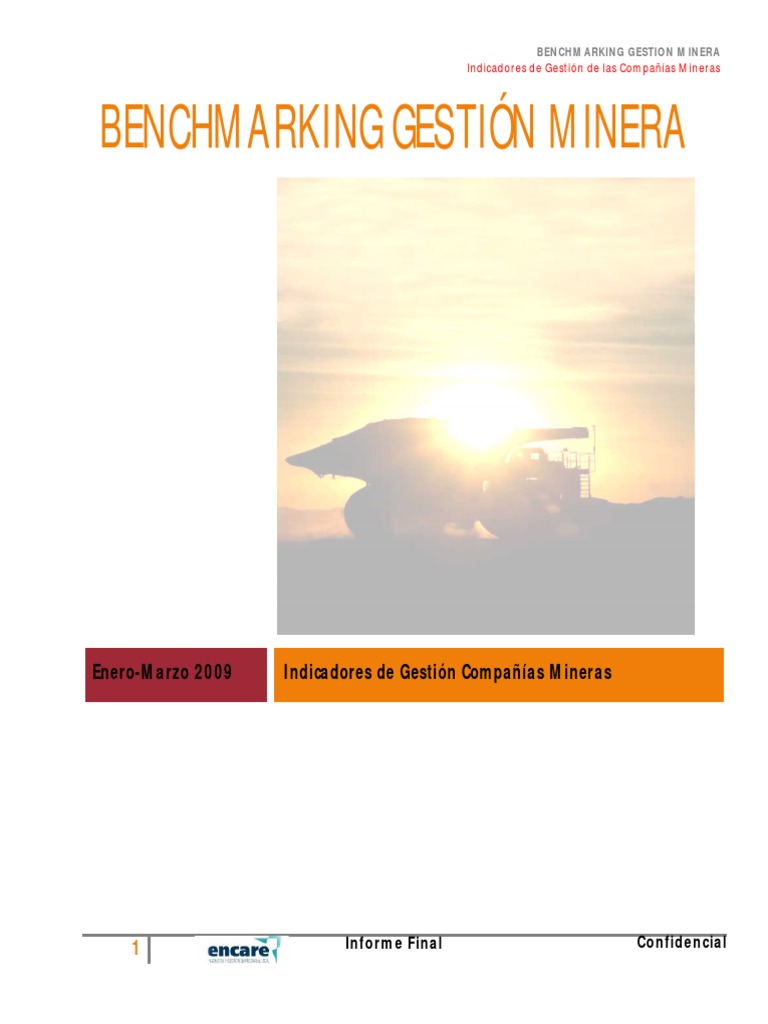 Benchmarking Gestión Minera 1 Trim 2009 MEL v3 Final PDF | PDF | Cobre ...