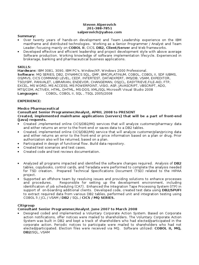 StevenS Current RESUME | PDF