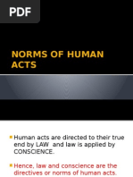 Norms of Human Acts