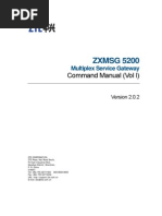 ZXMSG 5200 (V2.0.2) Multiplex Service Gateway Command Manual (Vol I) (1)