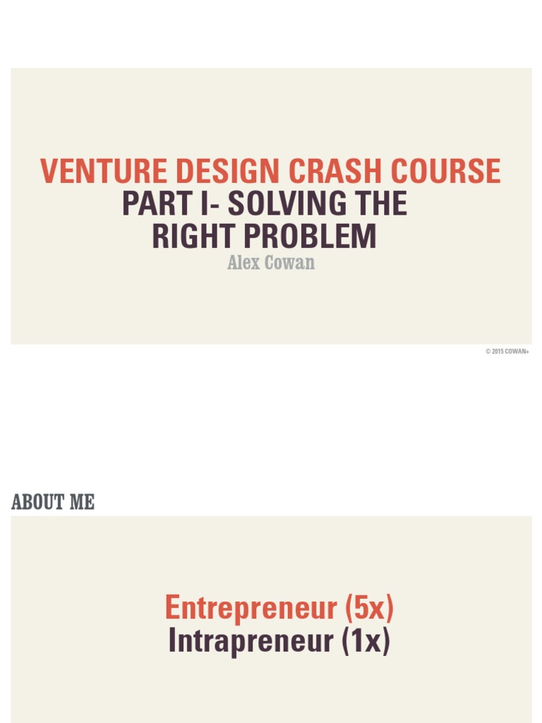 Venture Design 1 Day Building The Right Solution | PDF