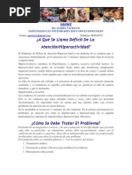 Saanee Deficit de Atencion Hiperactividad