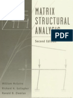 Matrix Structural Analysis Mcguire 2nd Ed Book