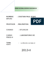 La Refracción y Sus Leyes Problemas