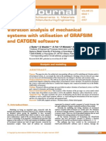 Vibration Analysis of Mechanical Systems With Utilisation of GRAFSIM and CATGEN Software