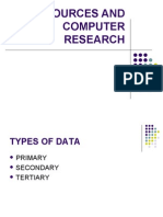 Data Sources and Computer Research