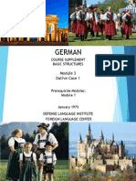 German Course on Dative Case