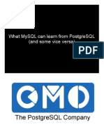 What MySQL Can Learn from PostgreSQL Presentation