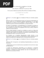 Acto Legislativo Numero 01 de 1996