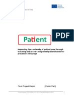 PATIENT - Final Project Report