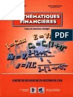 Mathématiques Financières - Cours Et Exerces Corrigés