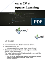 Learn C Sharp at AMC Square Learning