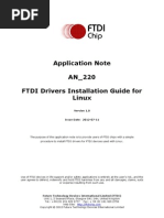 FTDI Drivers Installation Guide For Linux