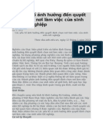 Các Yếu Tố Ảnh Hưởng Đến Quyết Định Chọn Nơi Làm Việc Của Sinh Viên Tốt Nghiệp