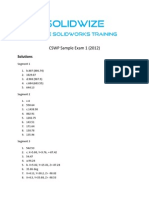 SolidWize CSWP Sample Exam 1 Solutions