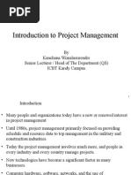 Introduction To Project Management