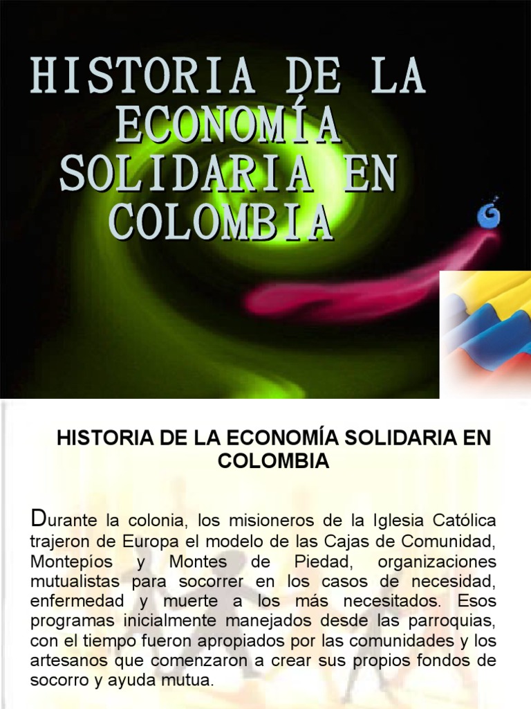 Historia de la Economía Solidaria en Colombia | PDF | Cooperativa ...