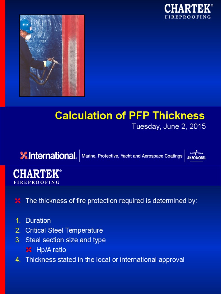 PFP Thickness Calculation Guide | PDF