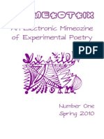 An Electronic Mimeozine of Experimental Poetry: Mi Me Ot Ix