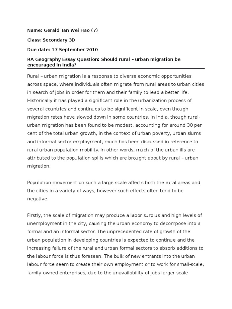 Migration essays image