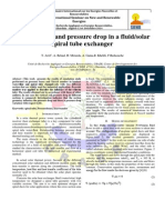 Heat Transfer and Pressure Drop in A Fluid/solar Spiral Tube Exchanger