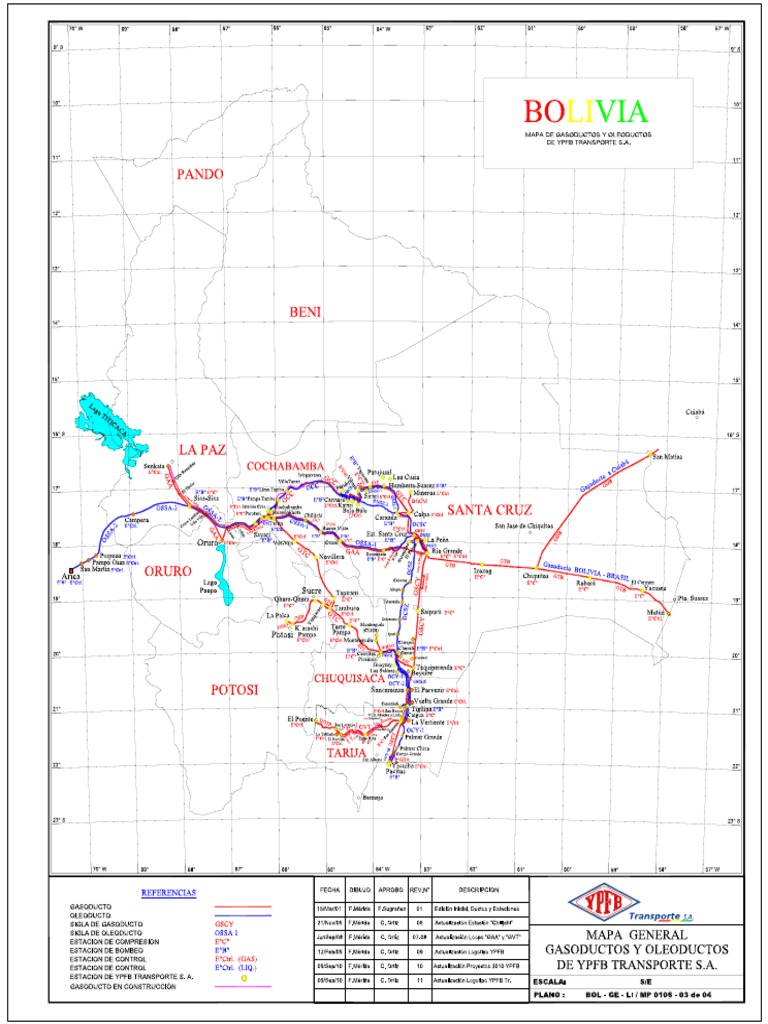 Mapa de Gasoductos y Oleoductos PDF | PDF
