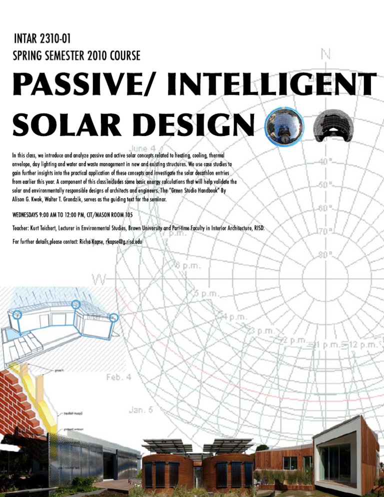 Passive and Intelligent Solar Design | PDF
