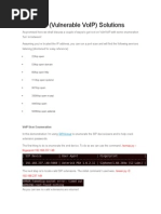 VulnVoIP (Vulnerable VoIP) Solutions