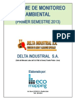 Informe de Monitoreo Ambiental (Primer Semestre 2013) - Delta Industrial S.a.