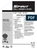 Weber Spirit Gas Grill - Owner's Guide - E220, E320, SP320