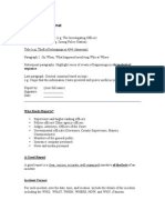 Police Report Template Guide | PDF