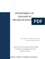 Teacher of Religious Education